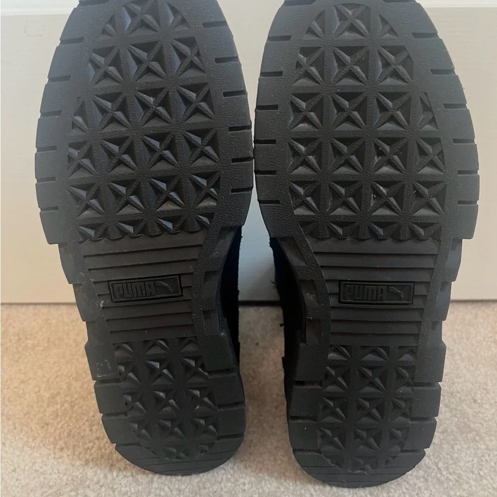 PUMA FENTY Chelsea Platform Boots Black Suede Size 7.5 - Picture 8 of 8